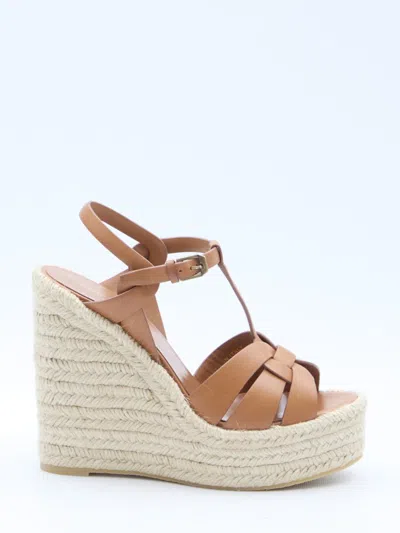 SAINT LAURENT TRIBUTE ESPADRILLES WEDGE