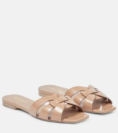 SAINT LAURENT TRIBUTE NU PIEDS 05 LEATHER SANDALS