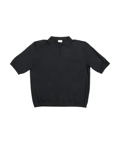 SAINT LAURENT SAINT LAURENT V-NECK SHORT-SLEEVED POLO SHIRT