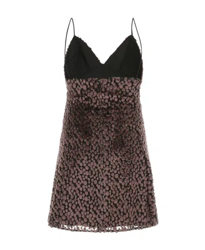 SAINT LAURENT SAINT LAURENT VELVET SLEEVELESS DRESS