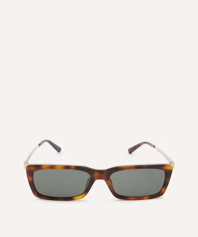 SAINT LAURENT SAINT LAURENT WOMEN'S HAVANA SQUARE COMBINATION SUNGLASSES