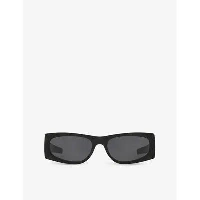 SAINT LAURENT WOMENS BLACK SL M140 RECTANGULAR-FRAME ACETATE SUNGLASSES