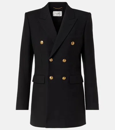 SAINT LAURENT WOOL GABARDINE BLAZER