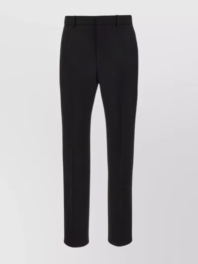 SAINT LAURENT WOOL STRAIGHT-LEG TROUSERS