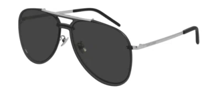 SAINT LAURENT YVES SAINT LAURENT CLASSIC11-MASK-001-99 SILVER SUNGLASSES