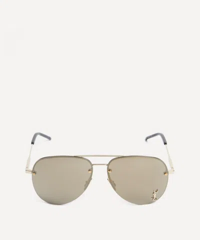 SAINT LAURENT YVES SAINT LAURENT MENS AVIATOR METAL SUNGLASSES