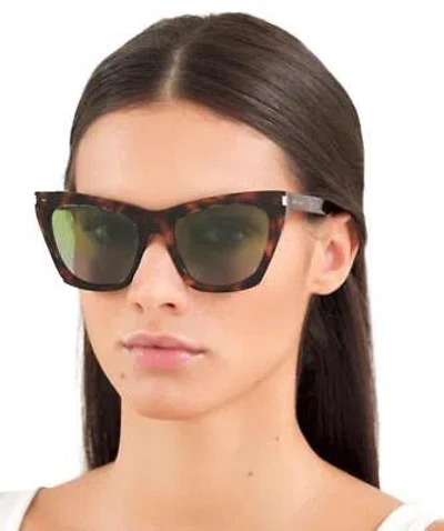 SAINT LAURENT YVES SAINT LAURENT SL-214-KATE-015-55 KATE HAVANA SUNGLASSES