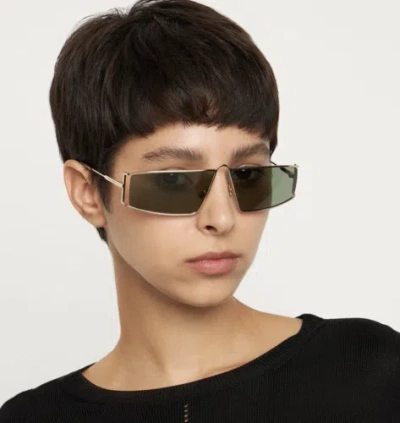 SAINT LAURENT YVES SAINT LAURENT SL-606-004 GOLD SUNGLASSES