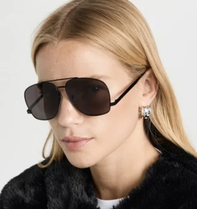 SAINT LAURENT YVES SAINT LAURENT SL-653-LEON-002 BLACK BLACK BLACK SUNGLASSES