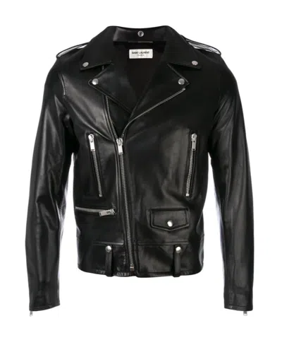 SAINT LAURENT SAINT LAURENT ZIP DETAILED BIKER JACKET
