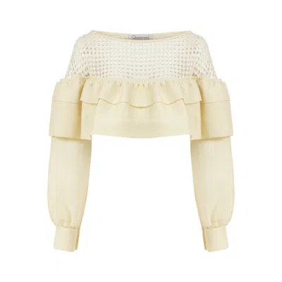 SAINT ONES WOMEN'S WHITE CIRRUS TOP