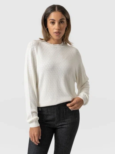 SAINT AND SOFIA SAINT + SOFIA DIAMOND KNIT SWEATER