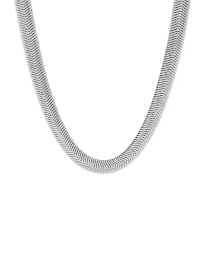 SAKS FIFTH AVENUE MADE IN ITALY WOMEN'S STERLING SILVER CHAIN NECKLACE/20"