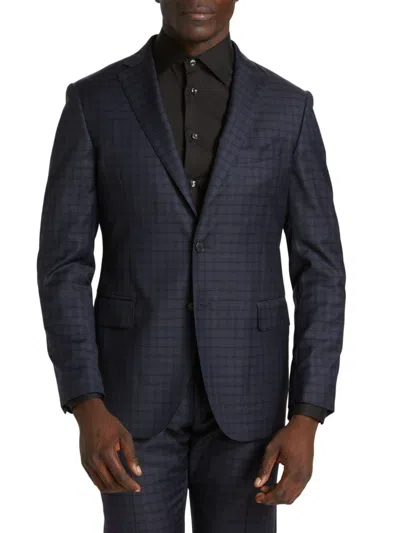 SAKS FIFTH AVENUE MEN'S COLLECTION MINI PLAID WOOL SPORTCOAT