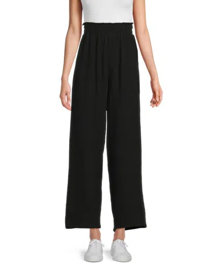 SAKS FIFTH AVENUE WOMEN'S SOLID STRAIGHT-LEG PANTS