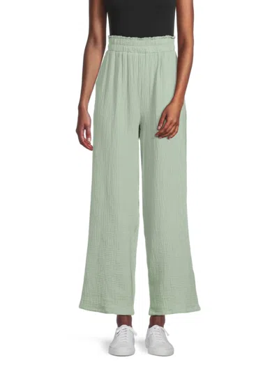 SAKS FIFTH AVENUE WOMEN'S SOLID STRAIGHT-LEG PANTS