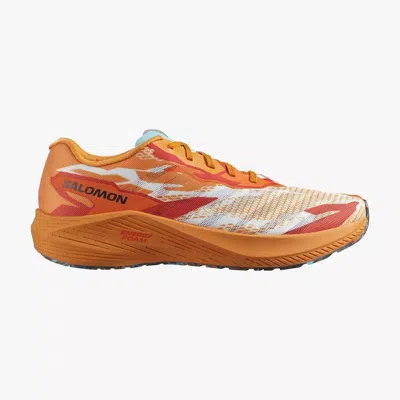 SALOMON MEN'S AERO VOLT RUNNING SHOES IN TURMERIC/FIERY RED/BLUE RADIANCE