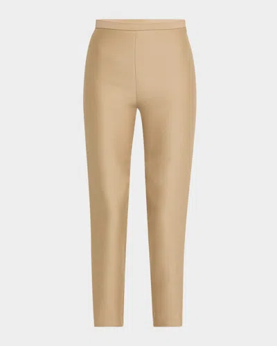 SALON 1884 LACONI COTTON-SILK SKINNY-LEG CAPRI PANTS