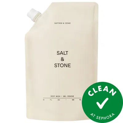 SALT & STONE SAFFRON & CEDAR BODY WASH WITH NIACINAMIDE + PROBIOTICS 32 OZ/945 ML