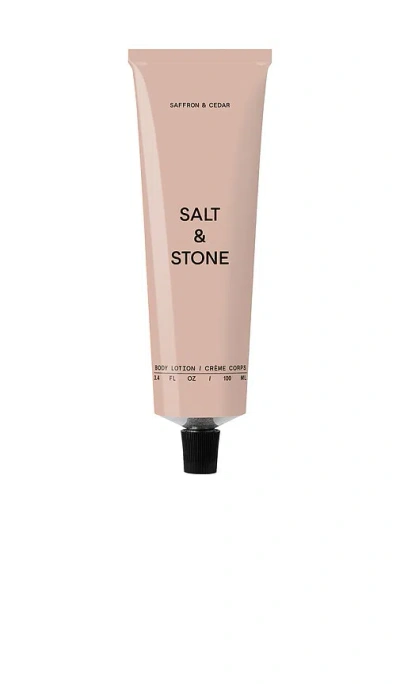 SALT & STONE SAFFRON & CEDAR BODY LOTION 100ML