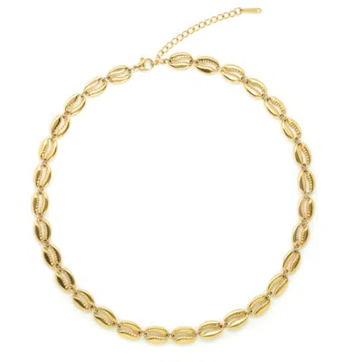 SALTY CALI WOMEN'S GOLD PUKA STATEMENT NECKLACE