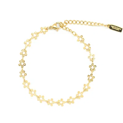 SALTY CALI WOMEN'S GOLD / WHITE BLOOM BRACELET ~ SALTY BABES
