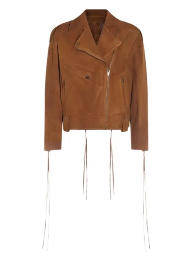 SALVATORE SANTORO LEATHER BIKER JACKET