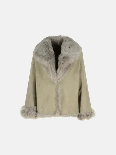 SALVATORE SANTORO STUCCO LEATHER JACKET