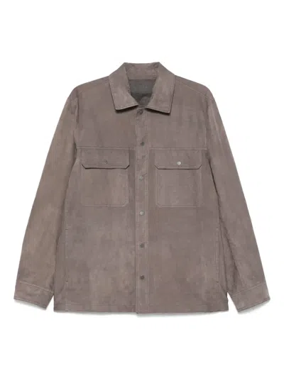 SALVATORE SANTORO SUEDE SHIRT
