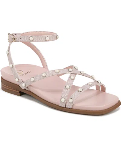 SAM & LIBBY WOMEN'S BRANDI STUDDED GLADIATOR FLAT SANDALS