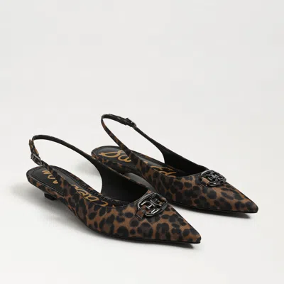 SAM EDELMAN SAM EDELMAN AGGIE SLINGBACK FLAT BROWN MULTI FABRIC