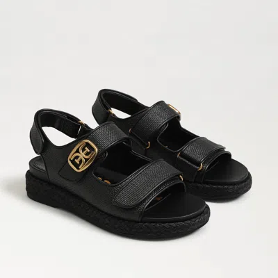 SAM EDELMAN SAM EDELMAN ARLO STRAPPY SANDAL BLACK RAFFIA