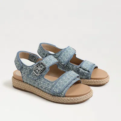 SAM EDELMAN SAM EDELMAN ARLO STRAPPY SANDAL MONTROSE BLUE RAFFIA