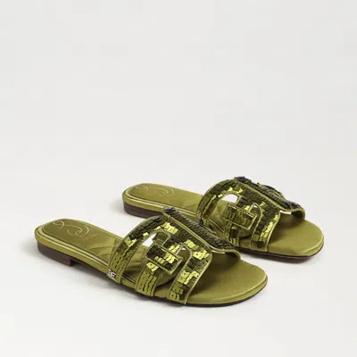 SAM EDELMAN SAM EDELMAN BAY GLAMOUR SLIDE SANDAL GREENTINI FABRIC