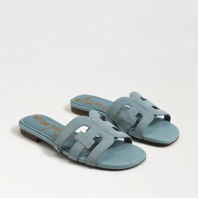 SAM EDELMAN SAM EDELMAN BAY SLIDE SANDAL COASTAL BLUE SUEDE