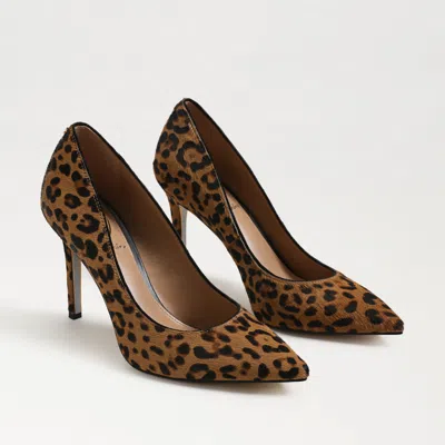 SAM EDELMAN SAM EDELMAN HAZEL POINTED TOE PUMP LEOPARD BRAHMA HAIR LEATHER
