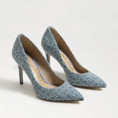SAM EDELMAN SAM EDELMAN HAZEL POINTED TOE PUMP MONTROSE BLUE DENIM