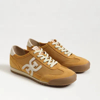 SAM EDELMAN SAM EDELMAN IVEY LACE UP SNEAKER VINTAGE MUSTARD LEATHER/SUEDE