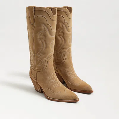 SAM EDELMAN SAM EDELMAN JAMES WESTERN BOOT SAFARI TAN LEATHER