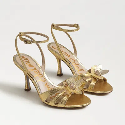 SAM EDELMAN SAM EDELMAN JOANNA STILETTO SANDAL GOLD BOA