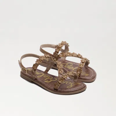 SAM EDELMAN SAM EDELMAN KIDS' GIGI FLOWER COGNAC