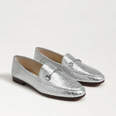 SAM EDELMAN SAM EDELMAN LORAINE BIT LOAFER SOFT SILVER CROCO