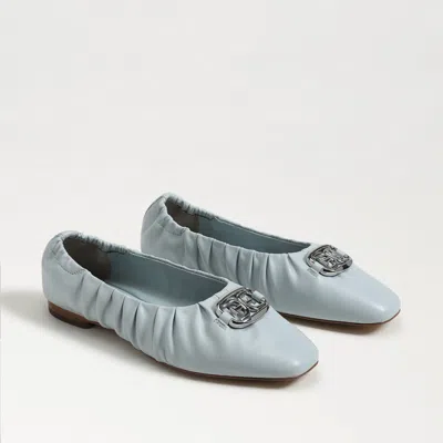 SAM EDELMAN SAM EDELMAN MARLOWE BALLET FLAT CAPE BLUE LEATHER
