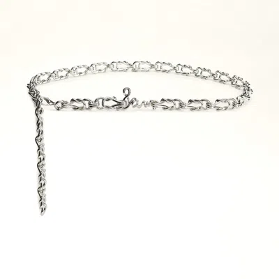 SAM EDELMAN SAM EDELMAN SAM LOGO CHAIN BELT SILVER