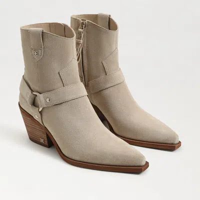 SAM EDELMAN SAM EDELMAN WINSTON WESTERN BUCKLE BOOTIE PANNA COTTA LEATHER