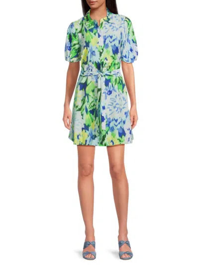 SAM EDELMAN WOMEN'S PUFF SLEEVE MINI SHIRTDRESS