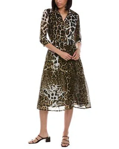 SAMANTHA SUNG SAMANTHA SUNG AUDREY 3 SILK SHIRTDRESS WOMEN'S
