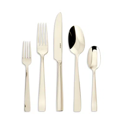 SAMBONET CHAMPAGNE STAINLESS STEEL 5 PIECE PLACE SETTING