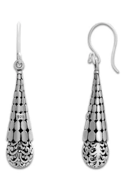 SAMUEL B. SAMUEL B. STERLING SILVER BALINESE CONE DROP EARRINGS