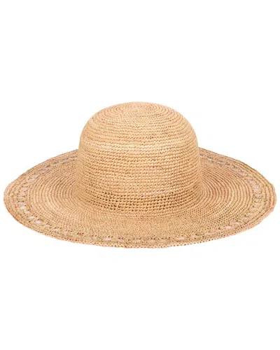 SAN DIEGO HAT COMPANY SAN DIEGO HAT COMPANY ISLA RAFFIA ROUND CROWN FLOPPY HAT